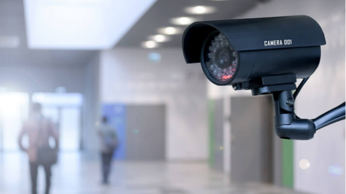 fake security cameras school